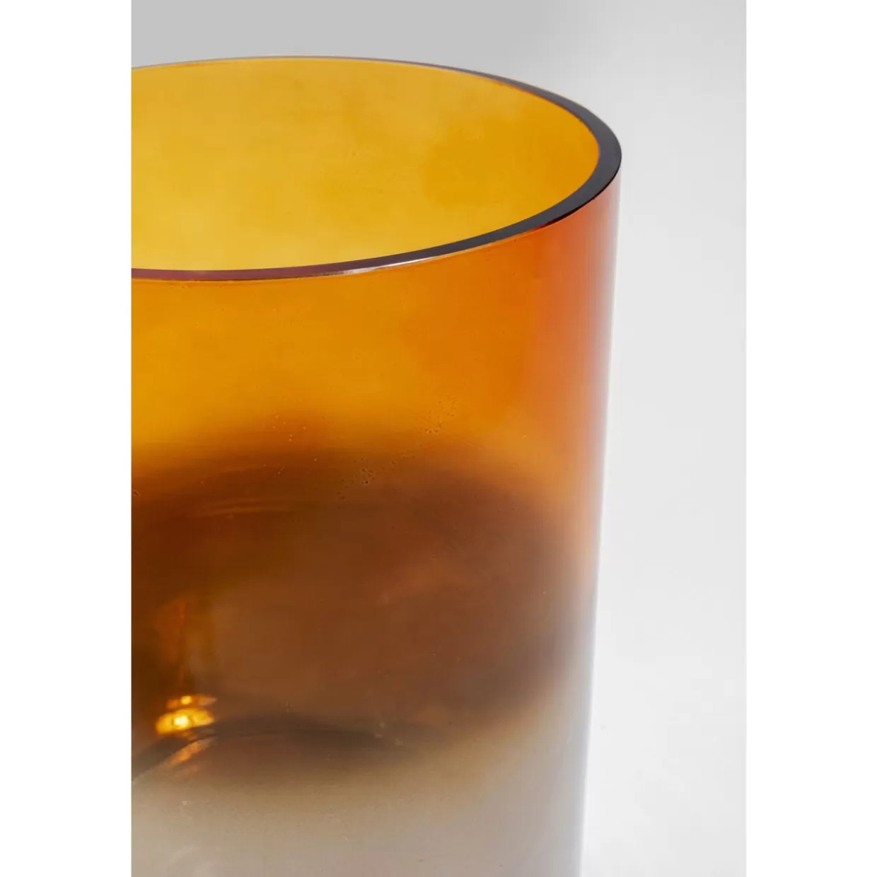 Vaso decorativo KARE Stile Contemporaneo - Arancia Brillante 20 cm per Interni raffinati
