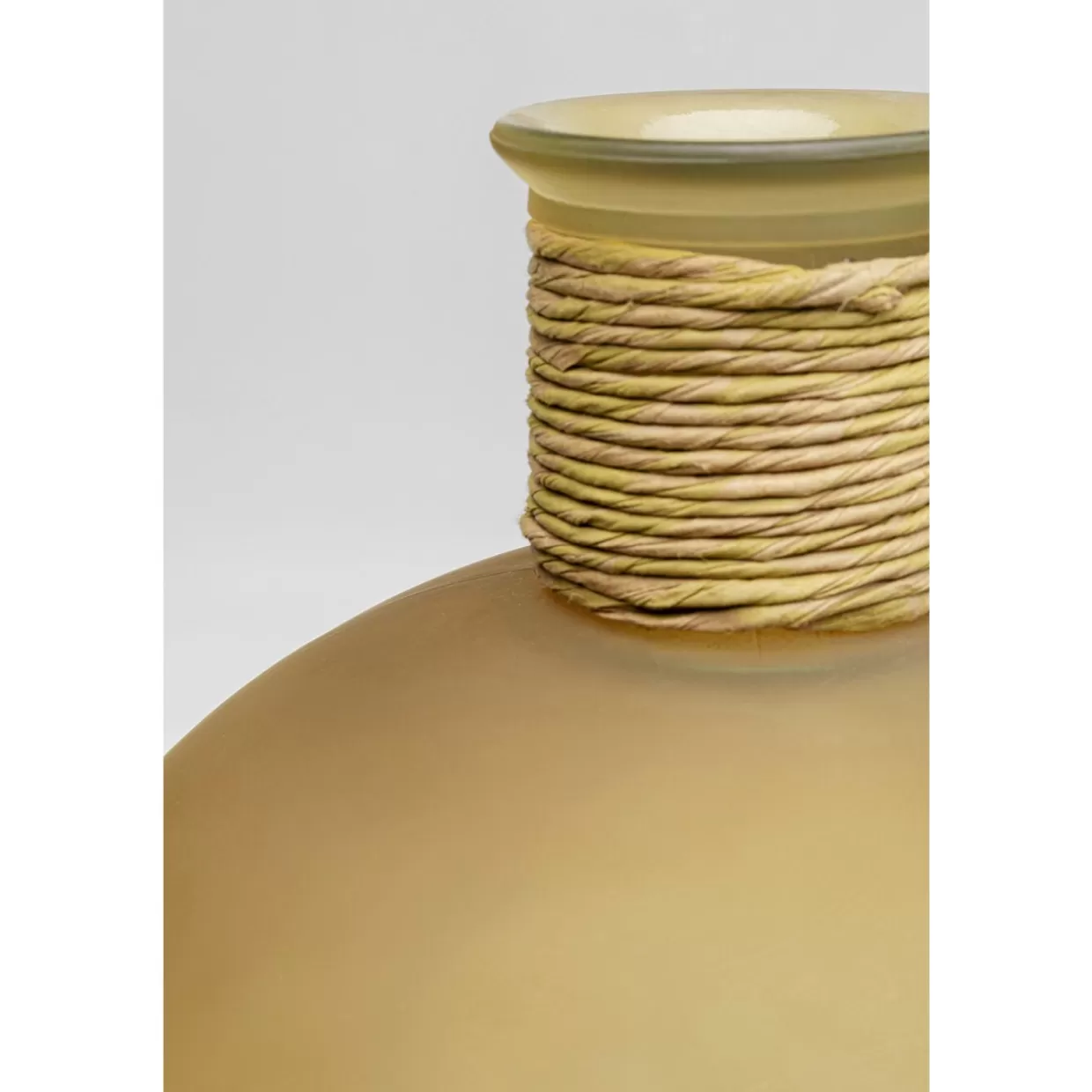 KARE Design Vaso Decorativo Isola Belly - Elegante Forma Tondeggiante in Tonalità Marrone, Altezza 44 cm