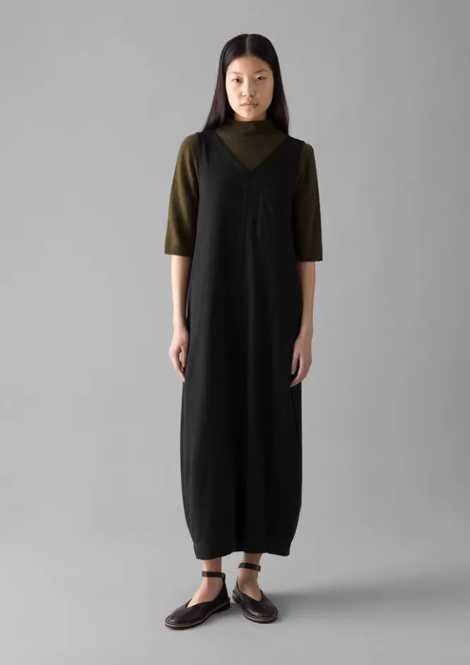 Abito V-Scollo in Puro Cotone Jersey - Sconti Lampo per Look Casual e Intimo | Vestiti Donna per Casa e Tempo Libero con Comodità Senza Tempo