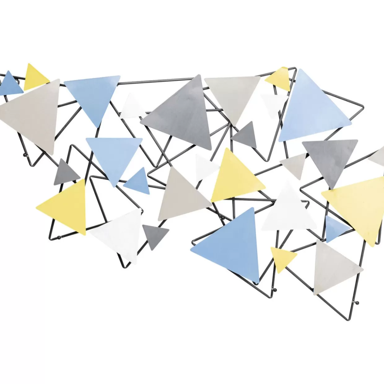 Attaccapanni da parete moderno con struttura geometrica Trigon - 100 cm - Design esclusivo KARE per arredi funzionali