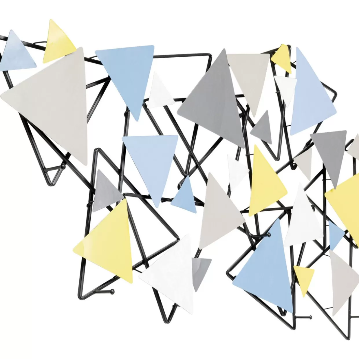 Attaccapanni da parete moderno con struttura geometrica Trigon - 100 cm - Design esclusivo KARE per arredi funzionali