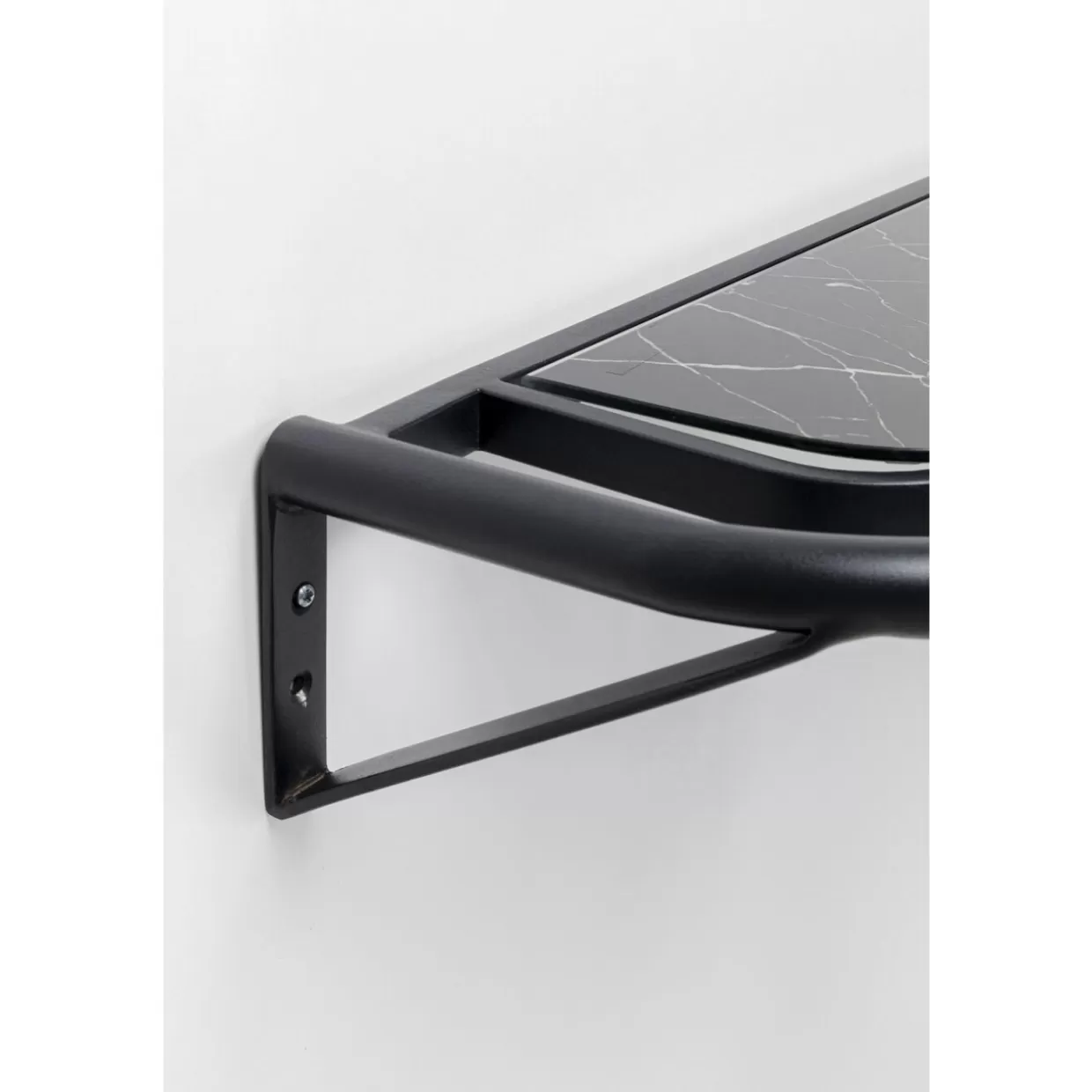 KARE Design - Mensola Parete Moderna Treviso, Colore Nero, Dimensioni 120x10 cm