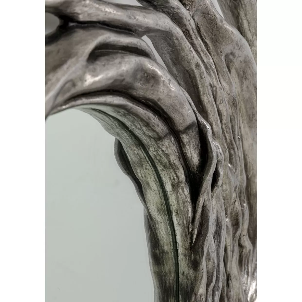 Specchio Moderno Twiggy Argento da Parete - Design Elegante KARE, Diametro 121 cm per Arredamento Contemporaneo