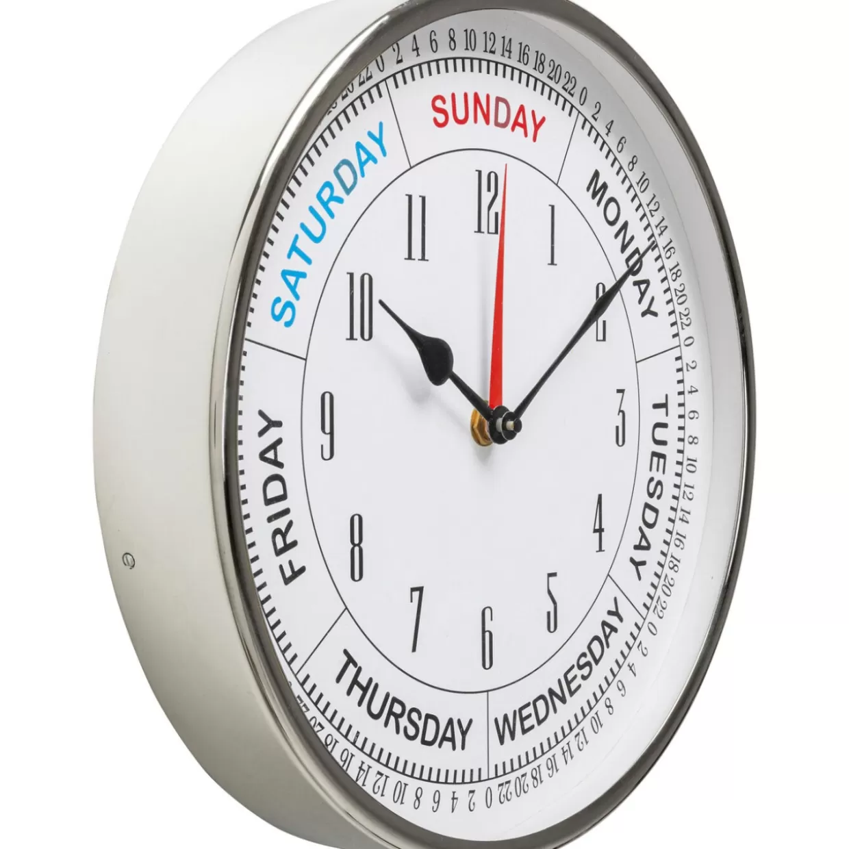 KARE Design - Orologio Barometro Moderno da Parete, Diametro 30 cm, Ideale per Arredamento Contemporaneo