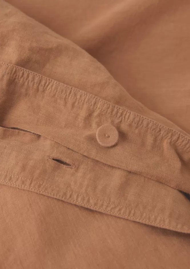 Federe in Lino Lavato e Cotone - Saldi Primavera con Confezione Delicata | Copripiumino Traspirante per Letto