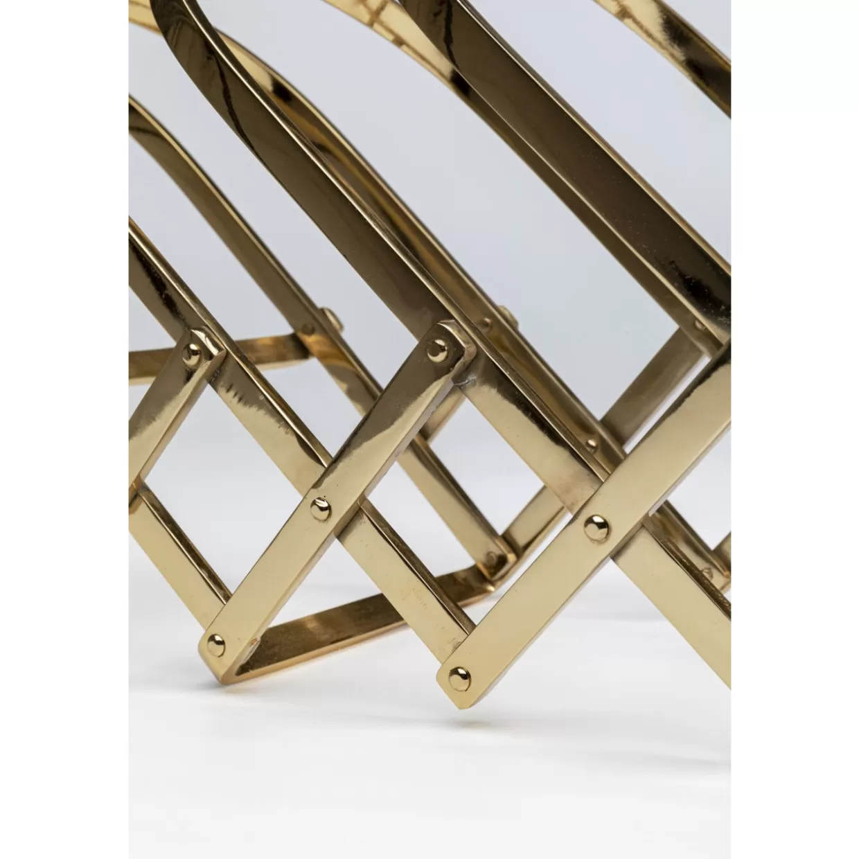 Portarivista modulare Flex in oro – Soluzione elegante per giornali e riviste KARE Design